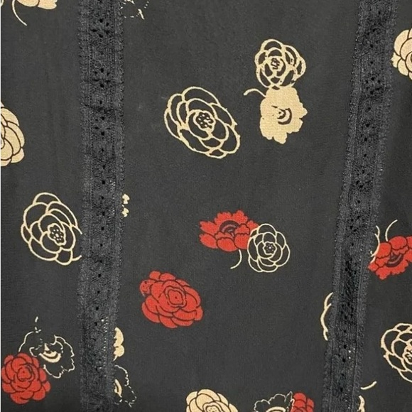 Anthropologie Moulinette Soeurs Sheer Floral Silk Dress Size XS - Picture 3 of 9